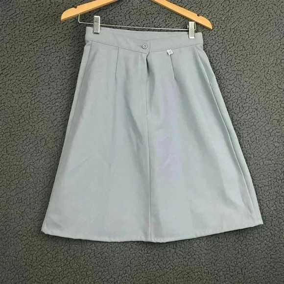 VTG Wrangler Blue A-Line Western Skirt Misses Sz 12 100% Polyester Women's 1970s - Picture 7 of 10